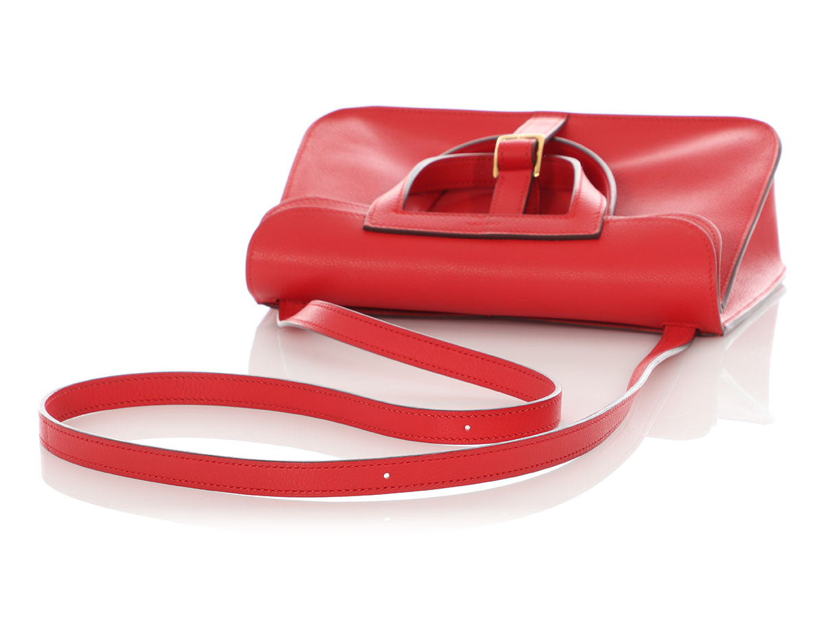 Hermès Rouge de Coeur Evercolor Halzan 25 - Image 7