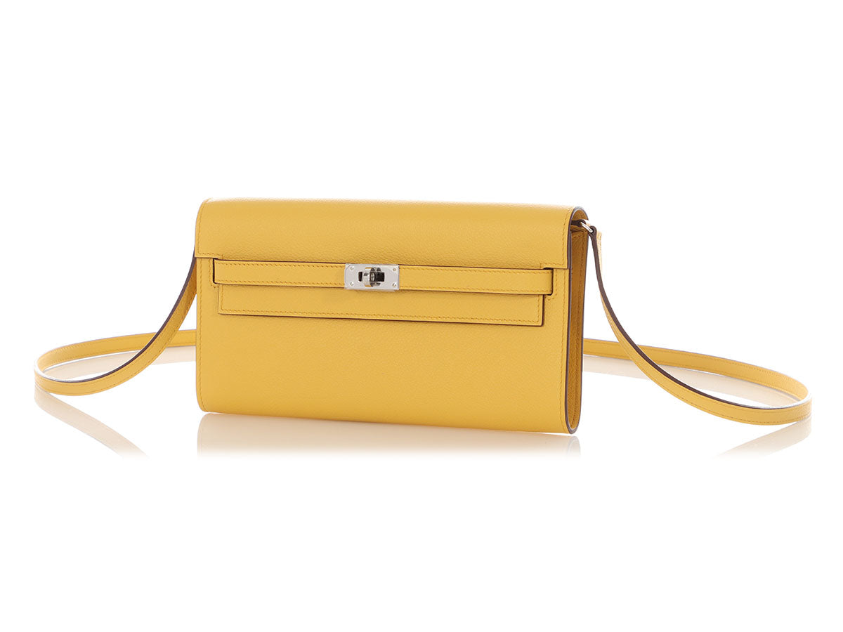 Hermès Sun Evercolor Kelly To Go Wallet - Image 3