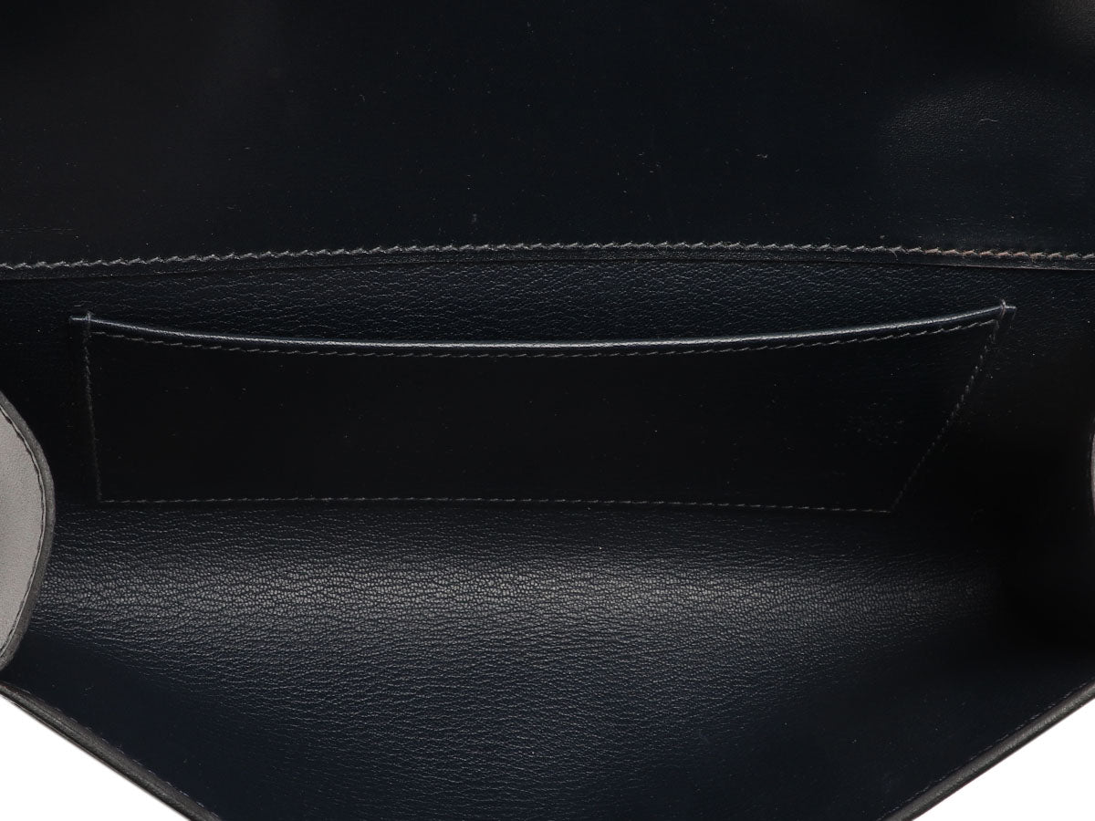 Hermès Marine Box Calfskin Médor Clutch 23 - Image 8