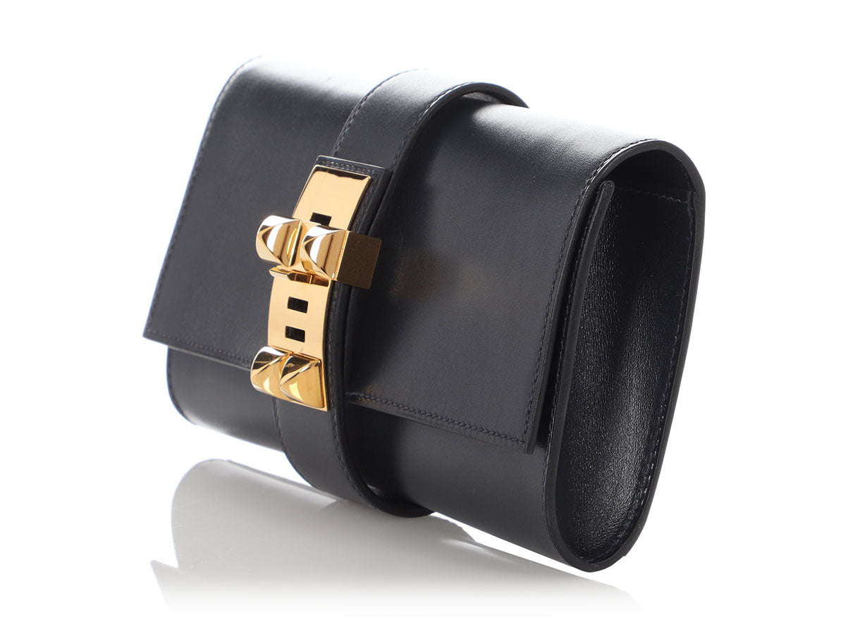 Hermès Marine Box Calfskin Médor Clutch 23 - Image 3