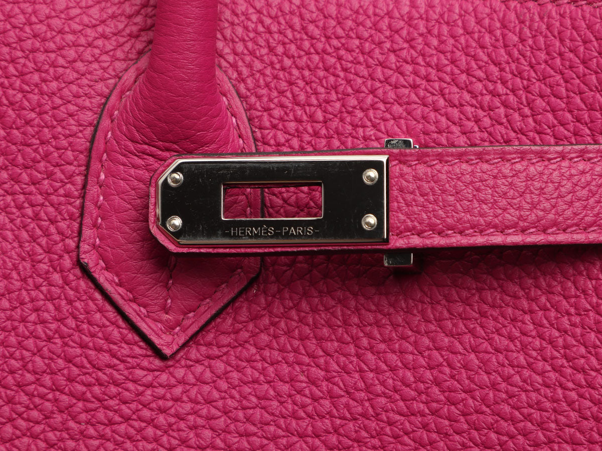 Hermès Rose Pourpre Togo Birkin 25 - Image 9