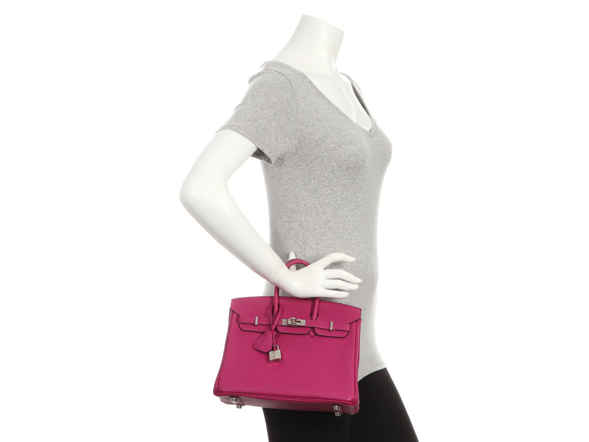 Hermès Rose Pourpre Togo Birkin 25 - Image 11
