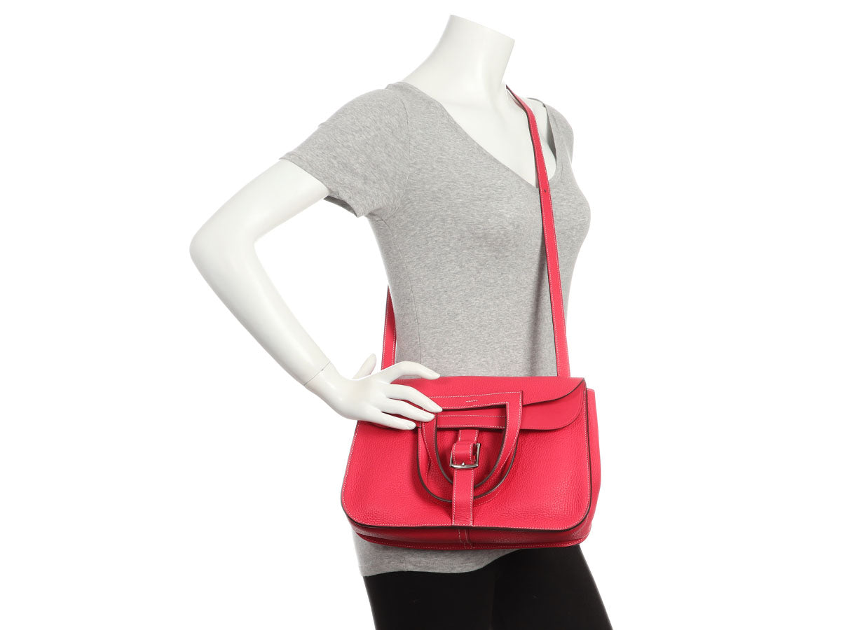 Hermès Rose Extrême Clémence Halzan 31 - Image 10