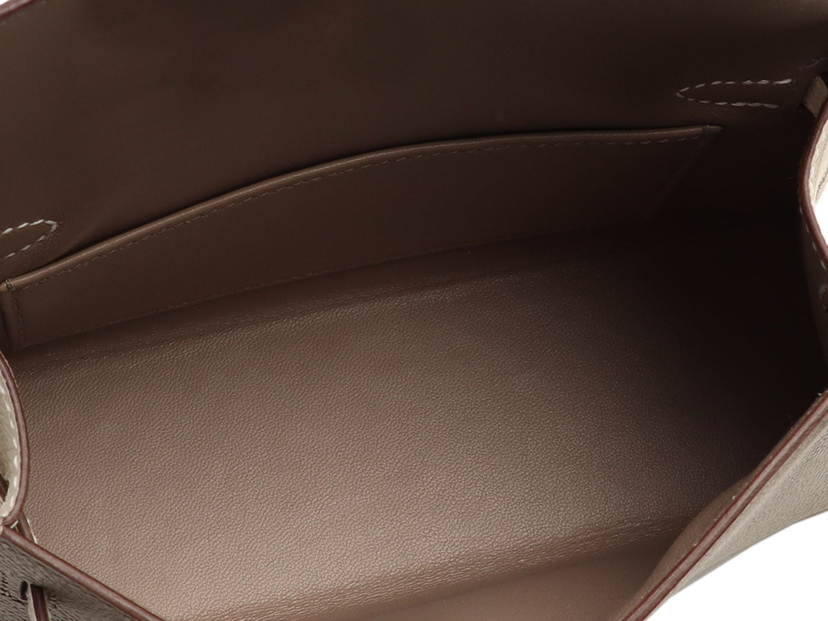 Hermès Mini SO Gris Asphalte and Craie Epsom Kelly 20 - Image 9