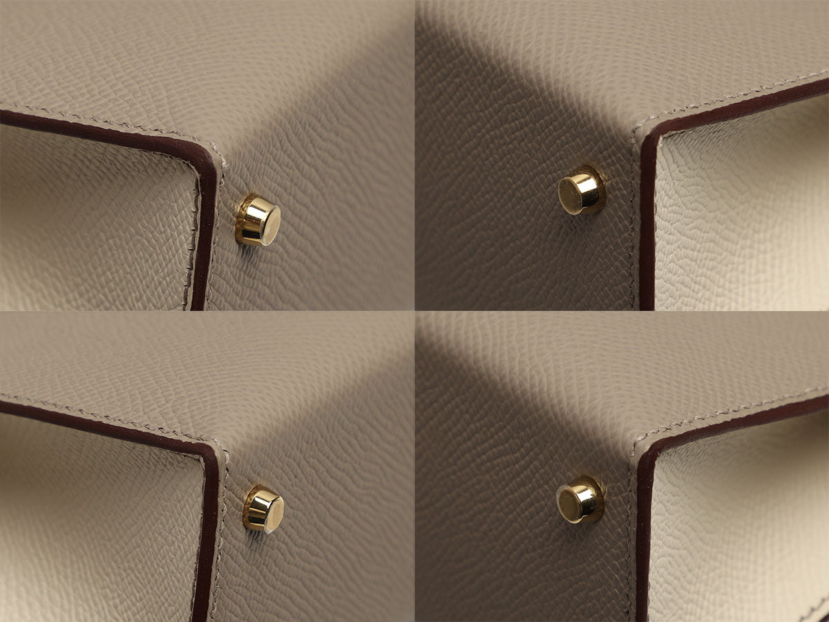 Hermès Mini SO Gris Asphalte and Craie Epsom Kelly 20 - Image 11