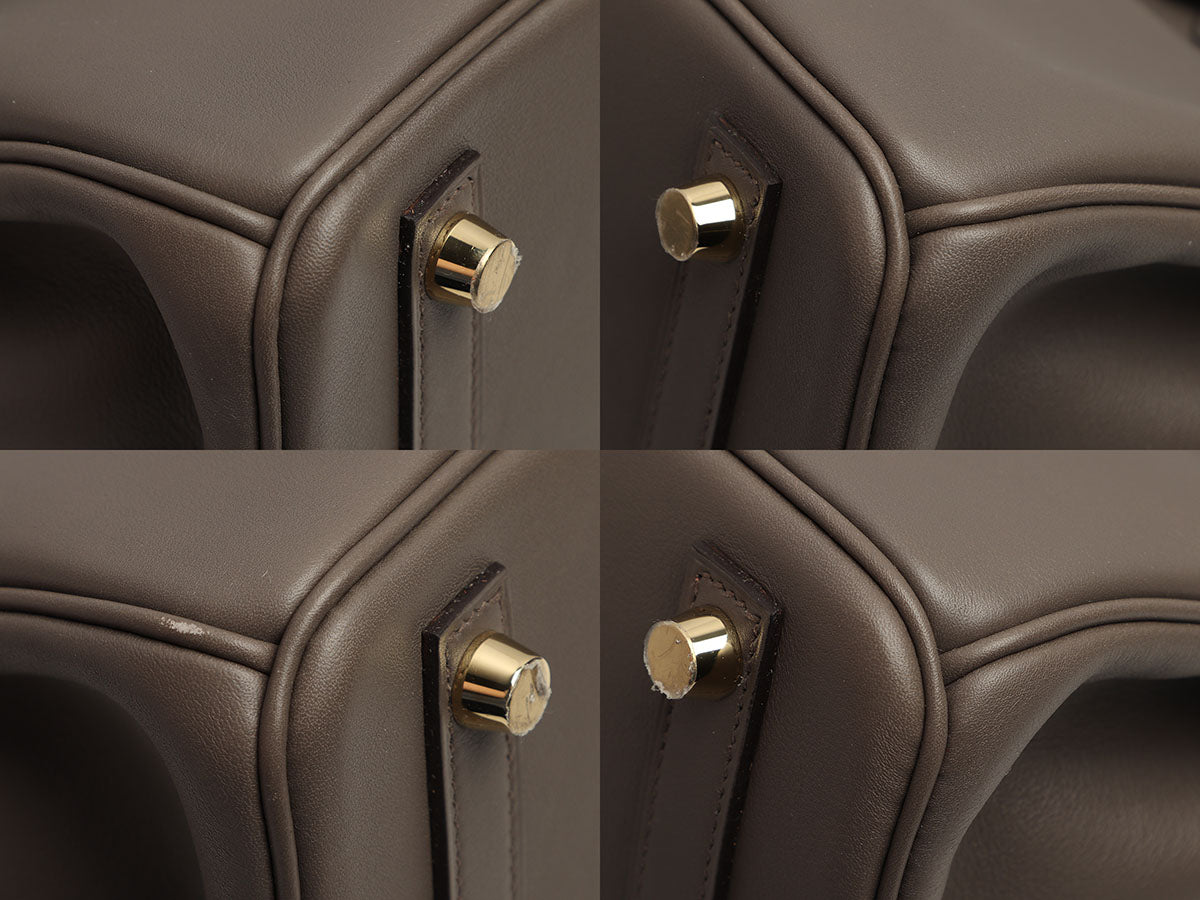 Hermès Etain Swift Birkin 25 - Image 9