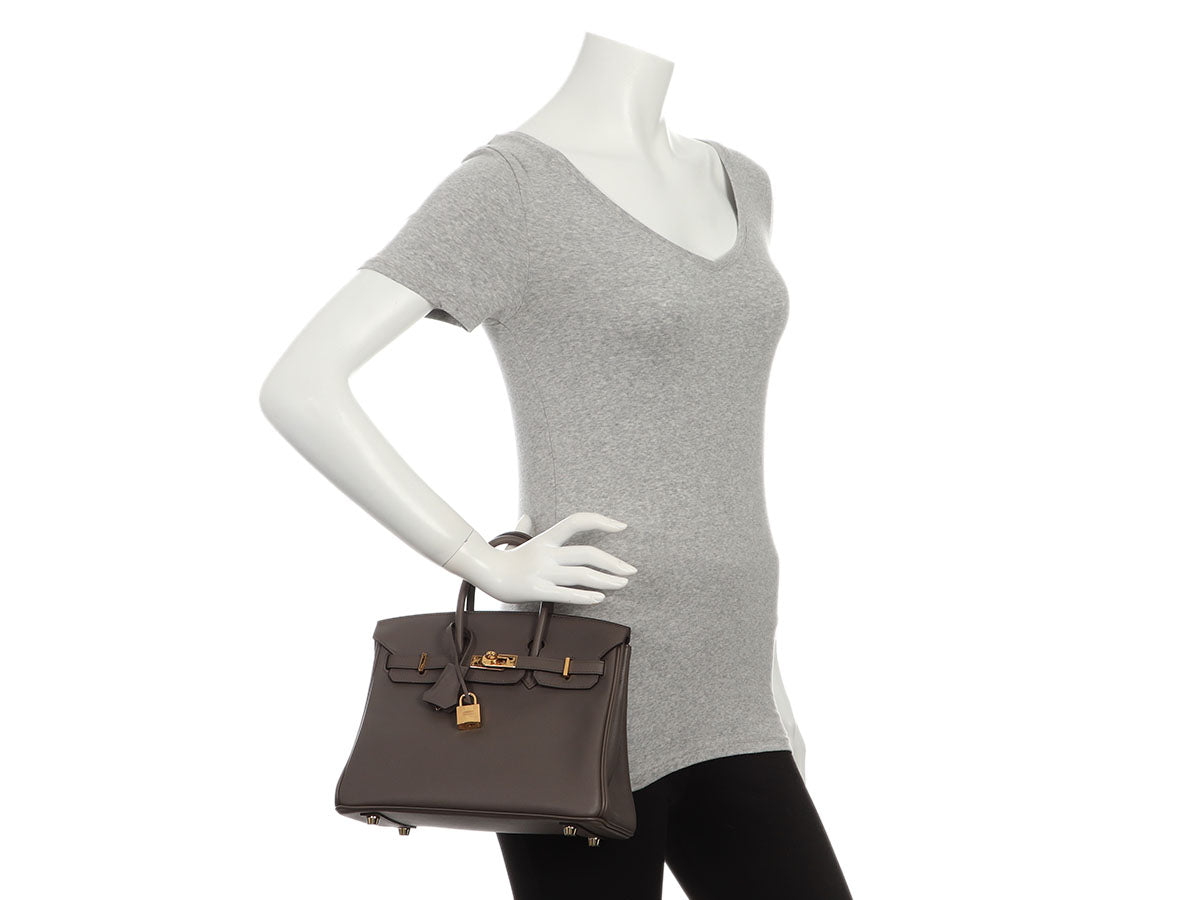 Hermès Etain Swift Birkin 25 - Image 11