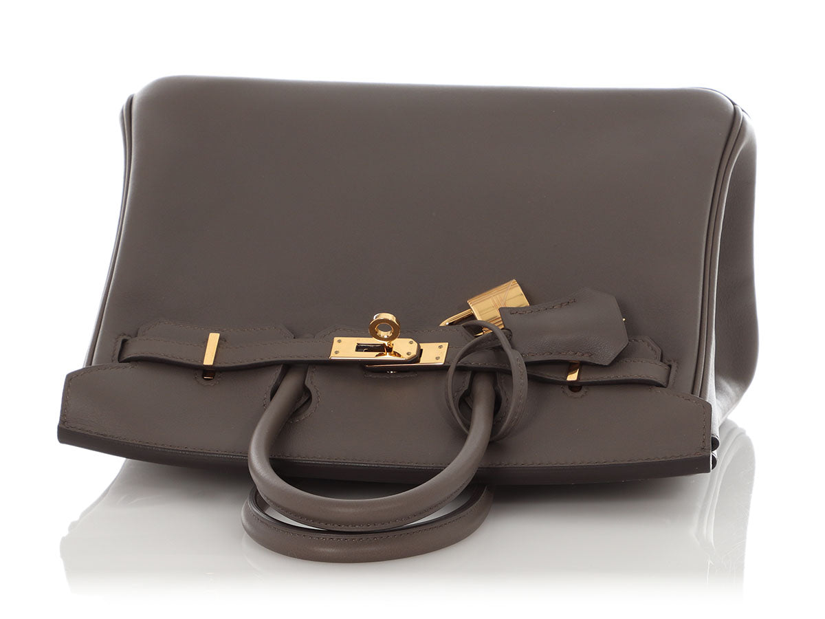 Hermès Etain Swift Birkin 25 - Image 7