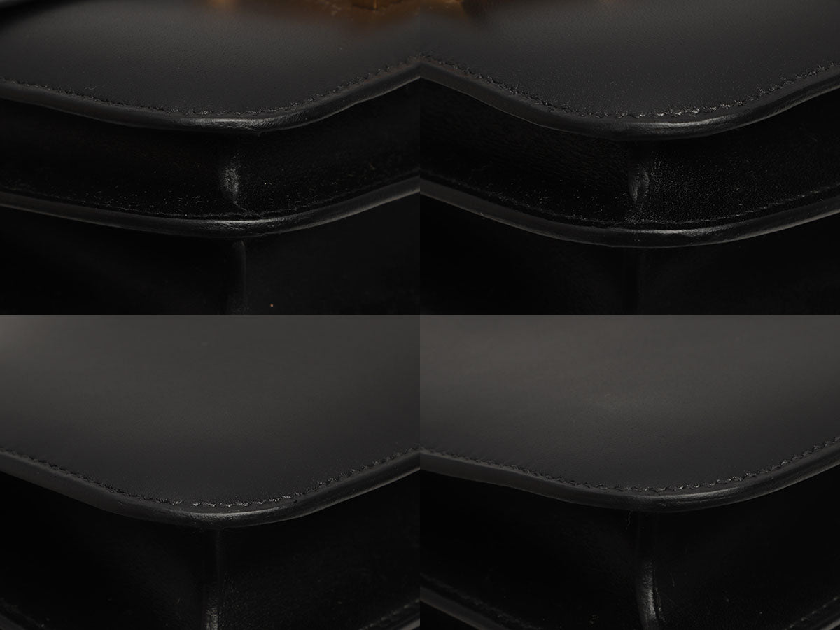 Hermès Black Tadelakt and Ombre Lizard Constance Mirror 18 - Image 10