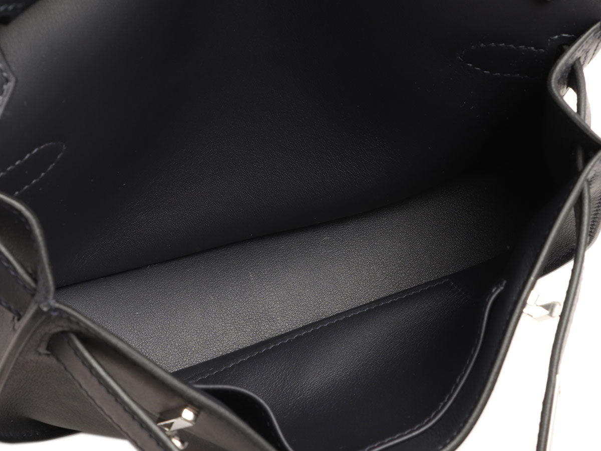 Hermès Mini Bleu Indigo Swift Jypsière - Image 8