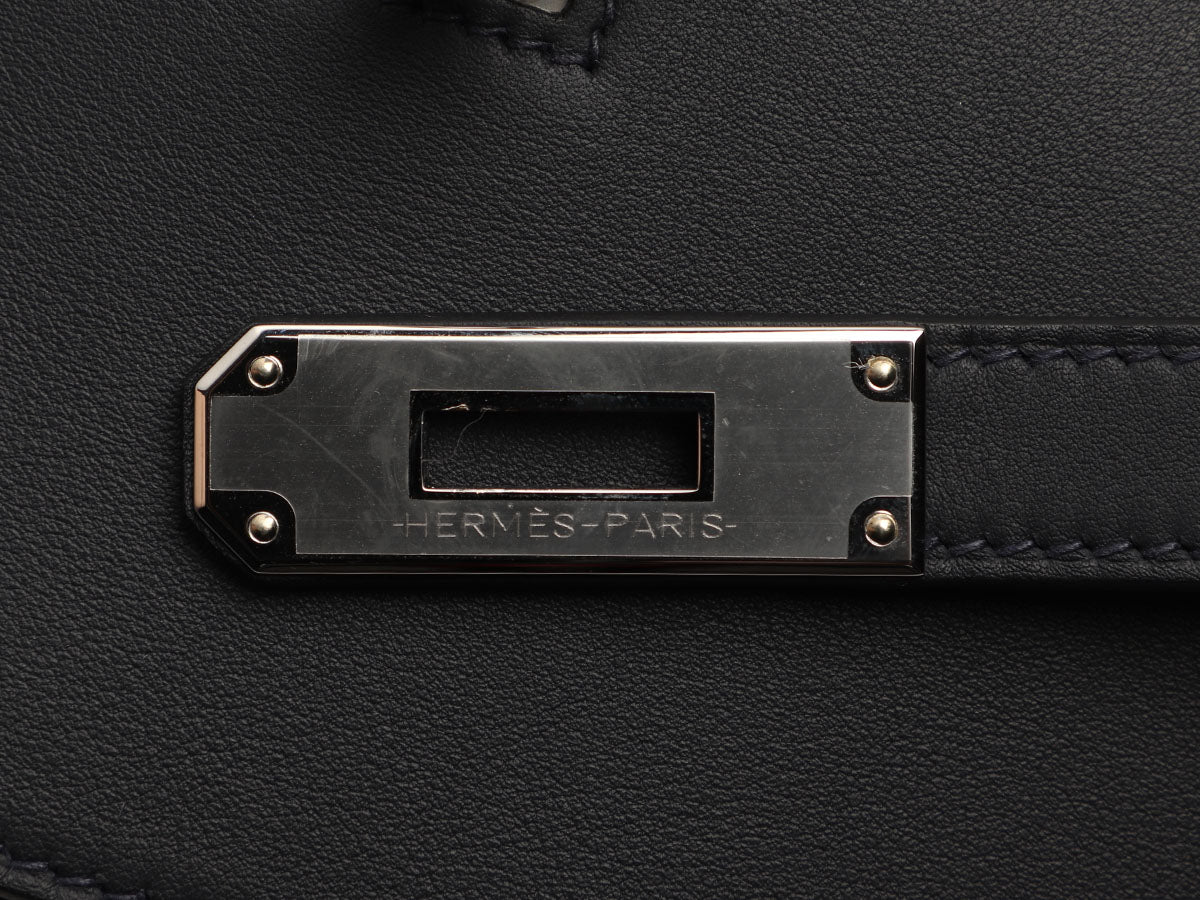 Hermès Mini Bleu Indigo Swift Jypsière - Image 9