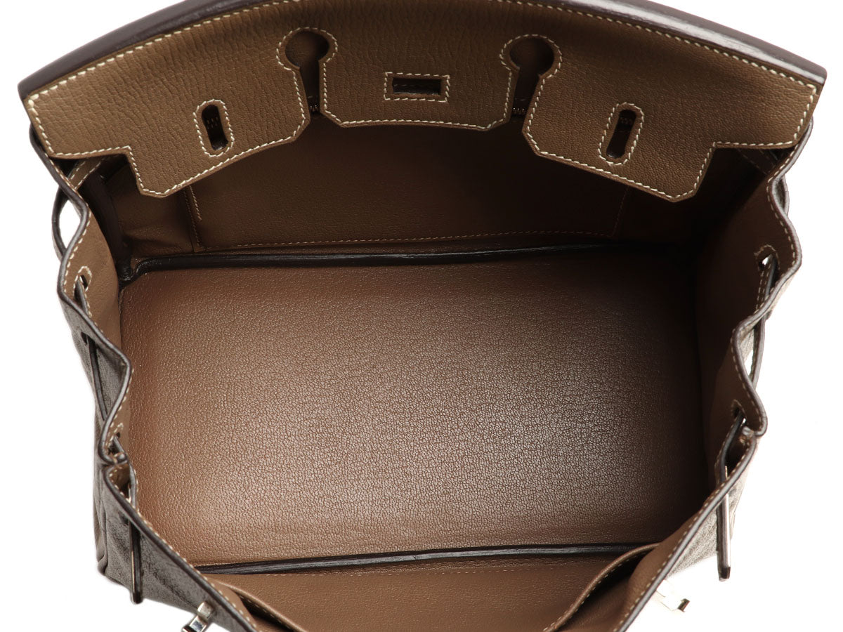 Hermès Etoupe Chèvre Mysore Birkin 25 - Image 8