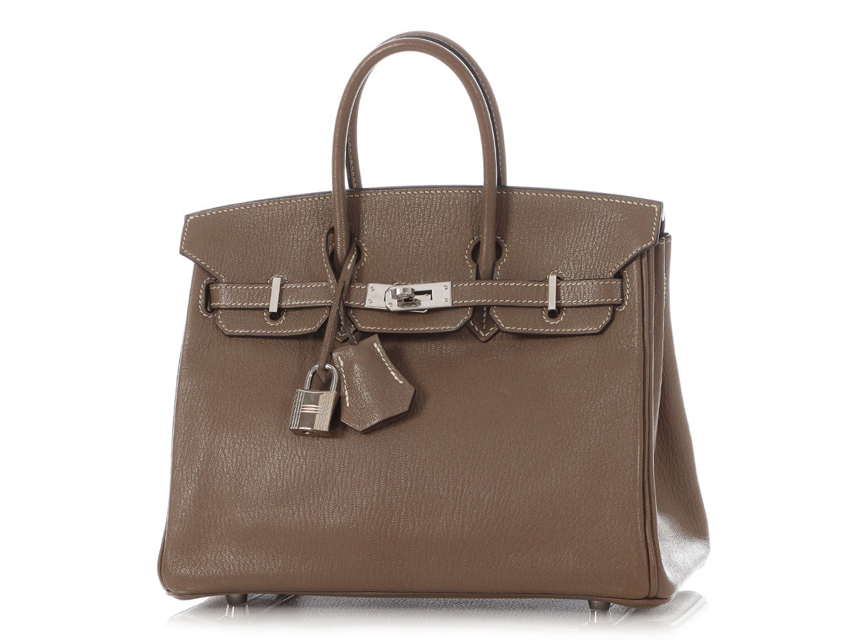 Hermès Etoupe Chèvre Mysore Birkin 25 - Image 2