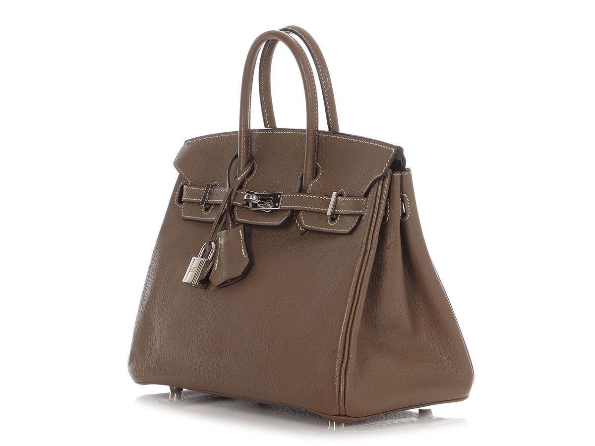 Hermès Etoupe Chèvre Mysore Birkin 25 - Image 3