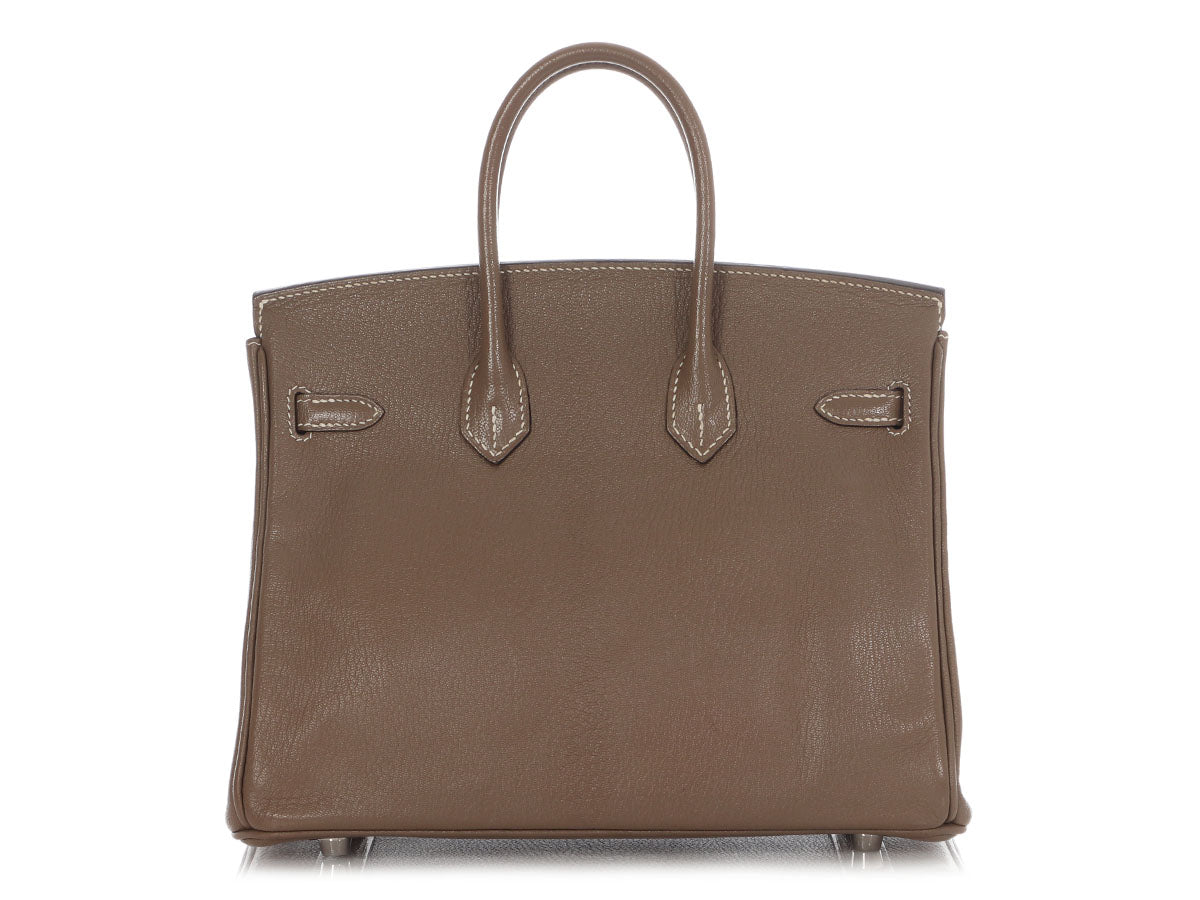 Hermès Etoupe Chèvre Mysore Birkin 25 - Image 4