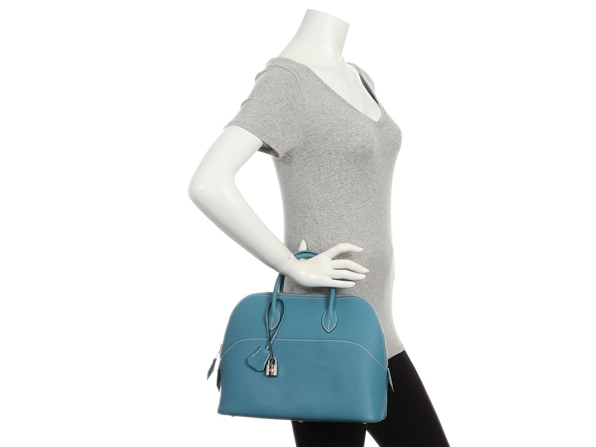 Hermès Blue Jean Clémence Web Bolide 31 - Image 10