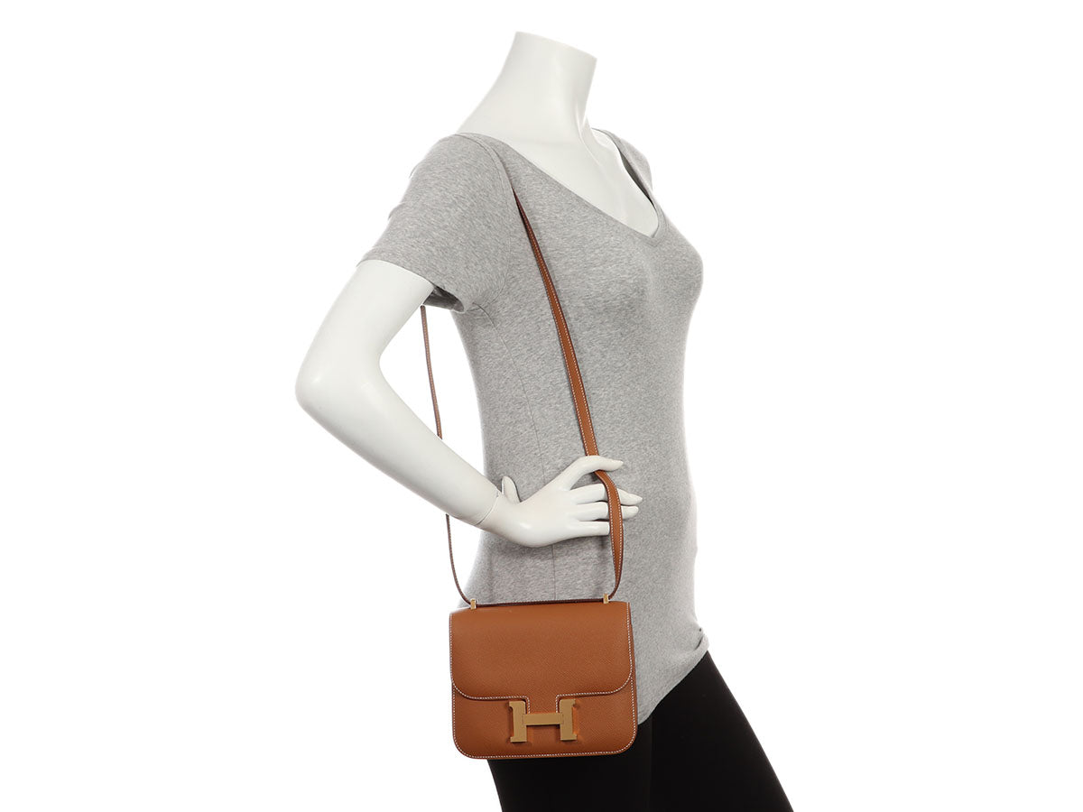 Hermès Gold Epsom Mirror Constance 18 - Image 10