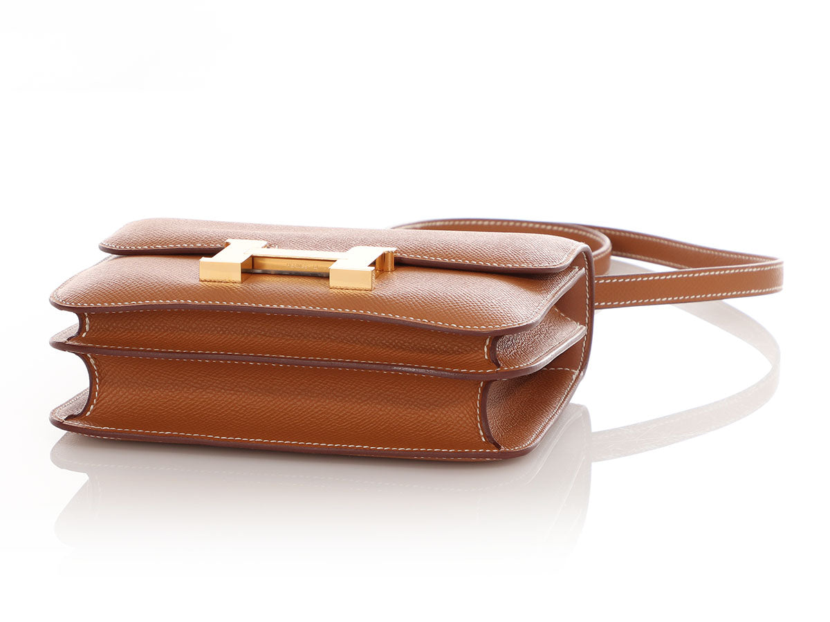 Hermès Gold Epsom Mirror Constance 18 - Image 6