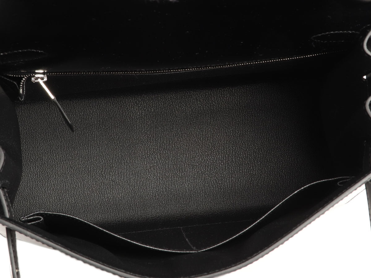 Hermès Black Box Calfskin Kelly 28 - Image 9