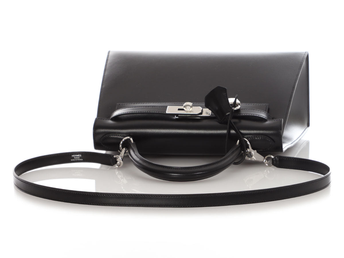 Hermès Black Box Calfskin Kelly 28 - Image 7