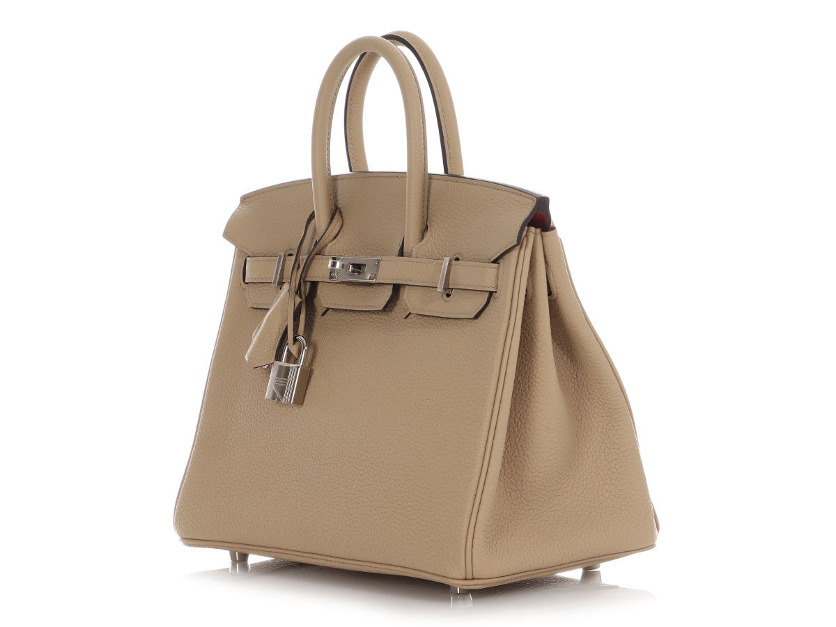 Hermès Trench and Bougainvillea Togo Verso Birkin 25 - Image 4