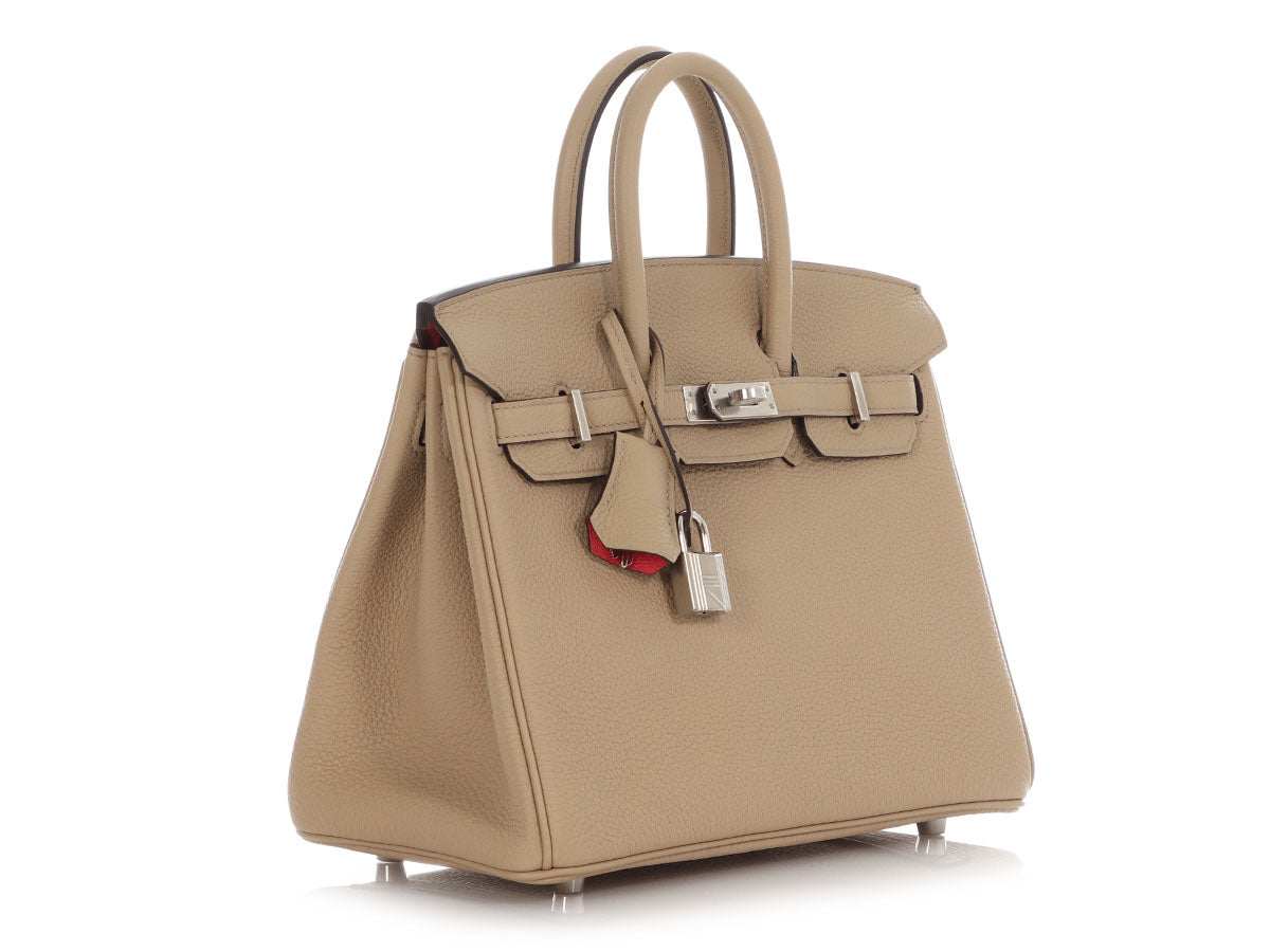 Hermès Trench and Bougainvillea Togo Verso Birkin 25 - Image 6