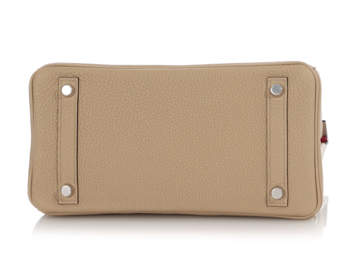 Hermès Trench and Bougainvillea Togo Verso Birkin 25 - Image 7