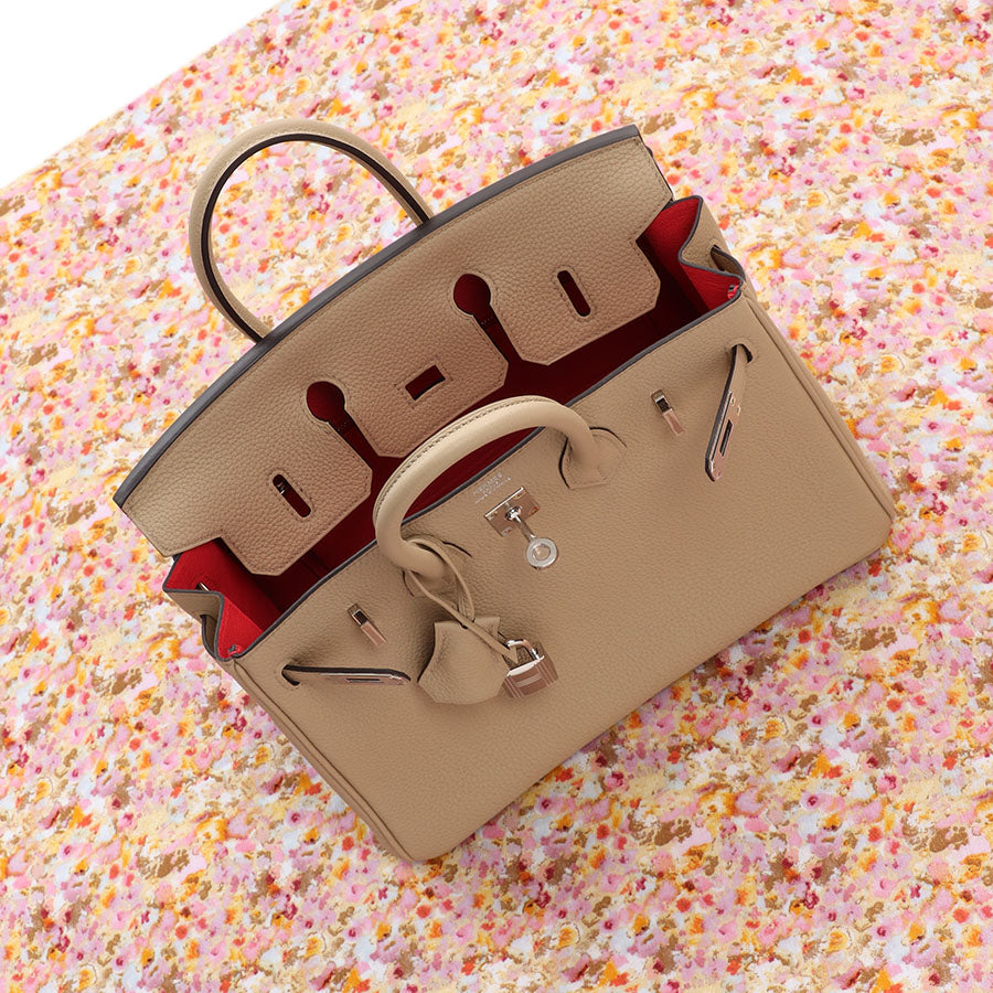 Hermès Trench and Bougainvillea Togo Verso Birkin 25 - Image 2