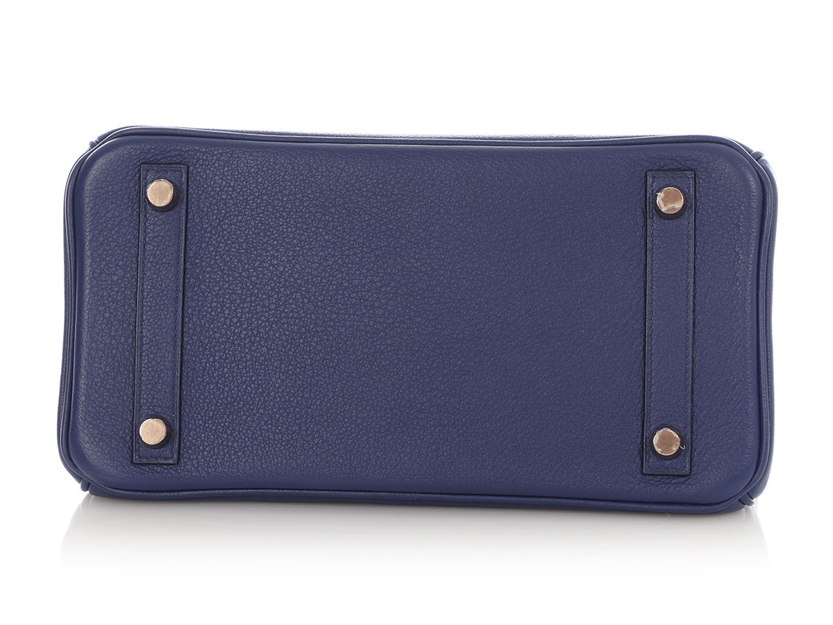 Hermès Bleu Saphir and Bleu Marine Birkin Touch 25 - Image 7