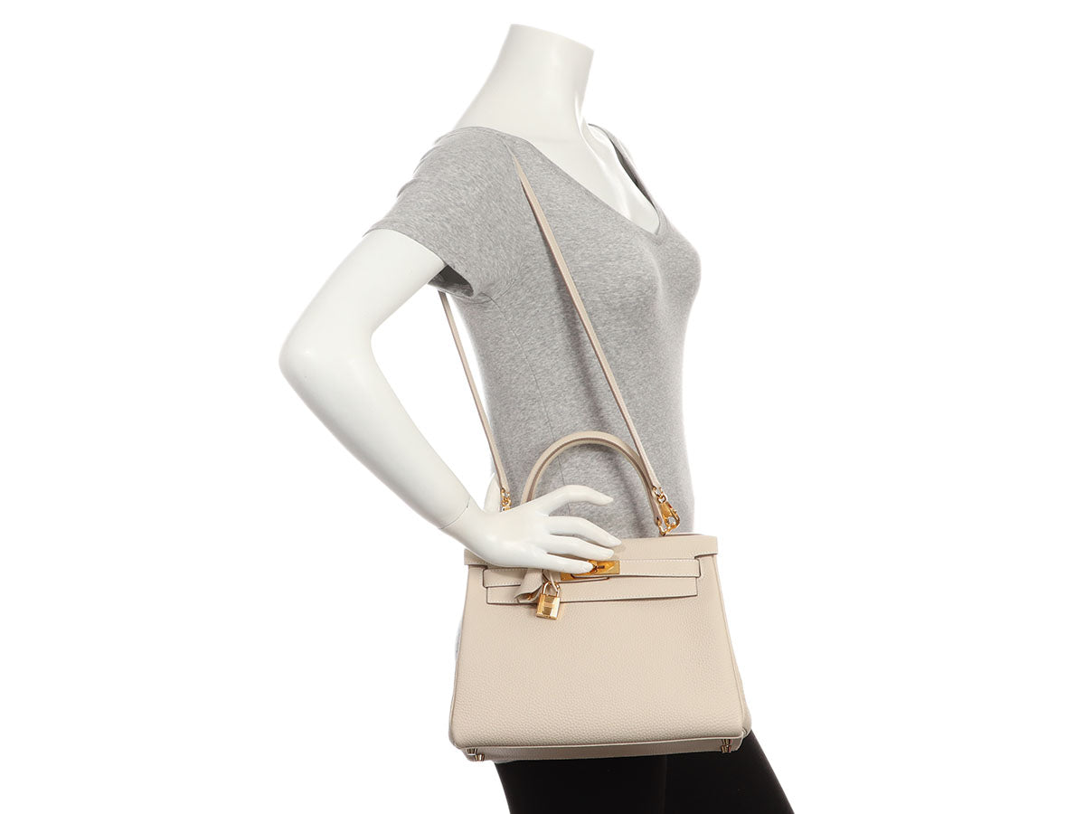 Hermès Craie Togo Kelly 28 - Image 11