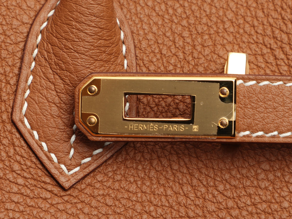 Hermès Gold Togo Birkin 25 - Image 9