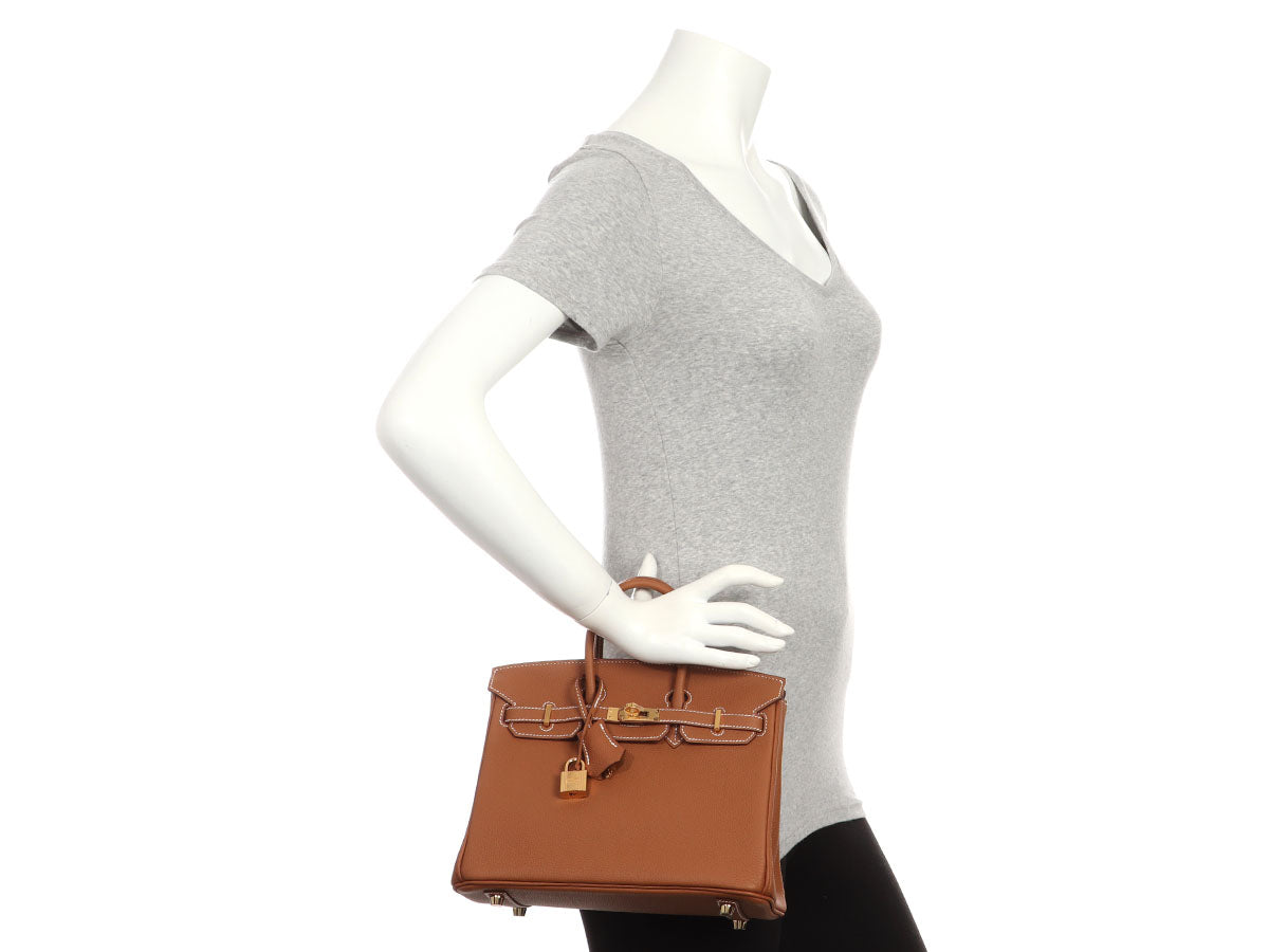 Hermès Gold Togo Birkin 25 - Image 11