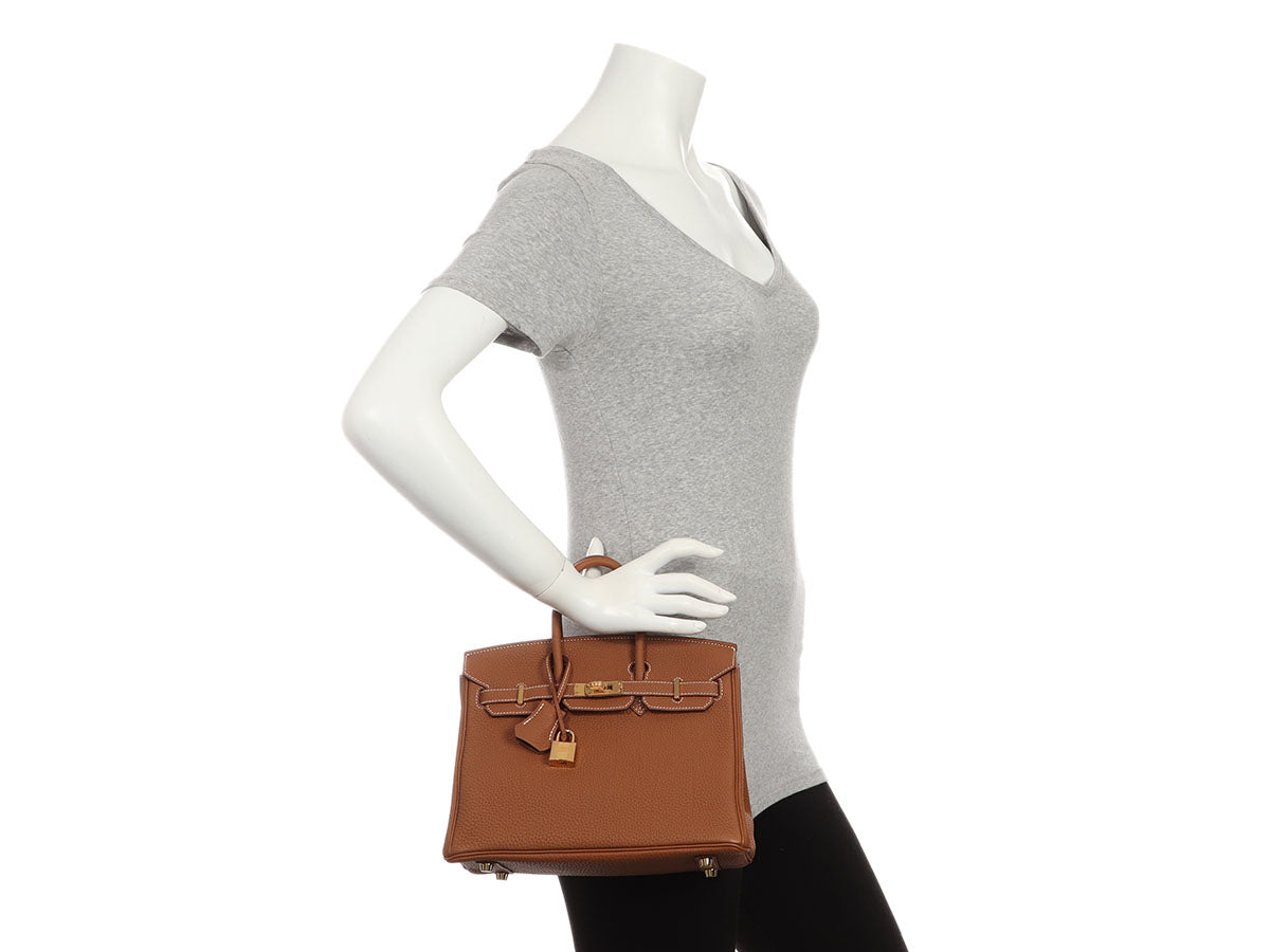 Hermès Gold Togo Birkin 25 - Image 11