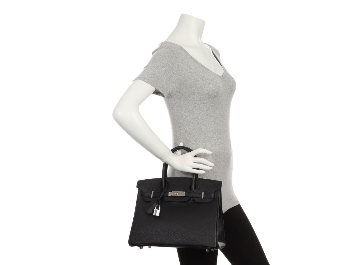 Hermès Black Epsom Birkin 30 - Image 11