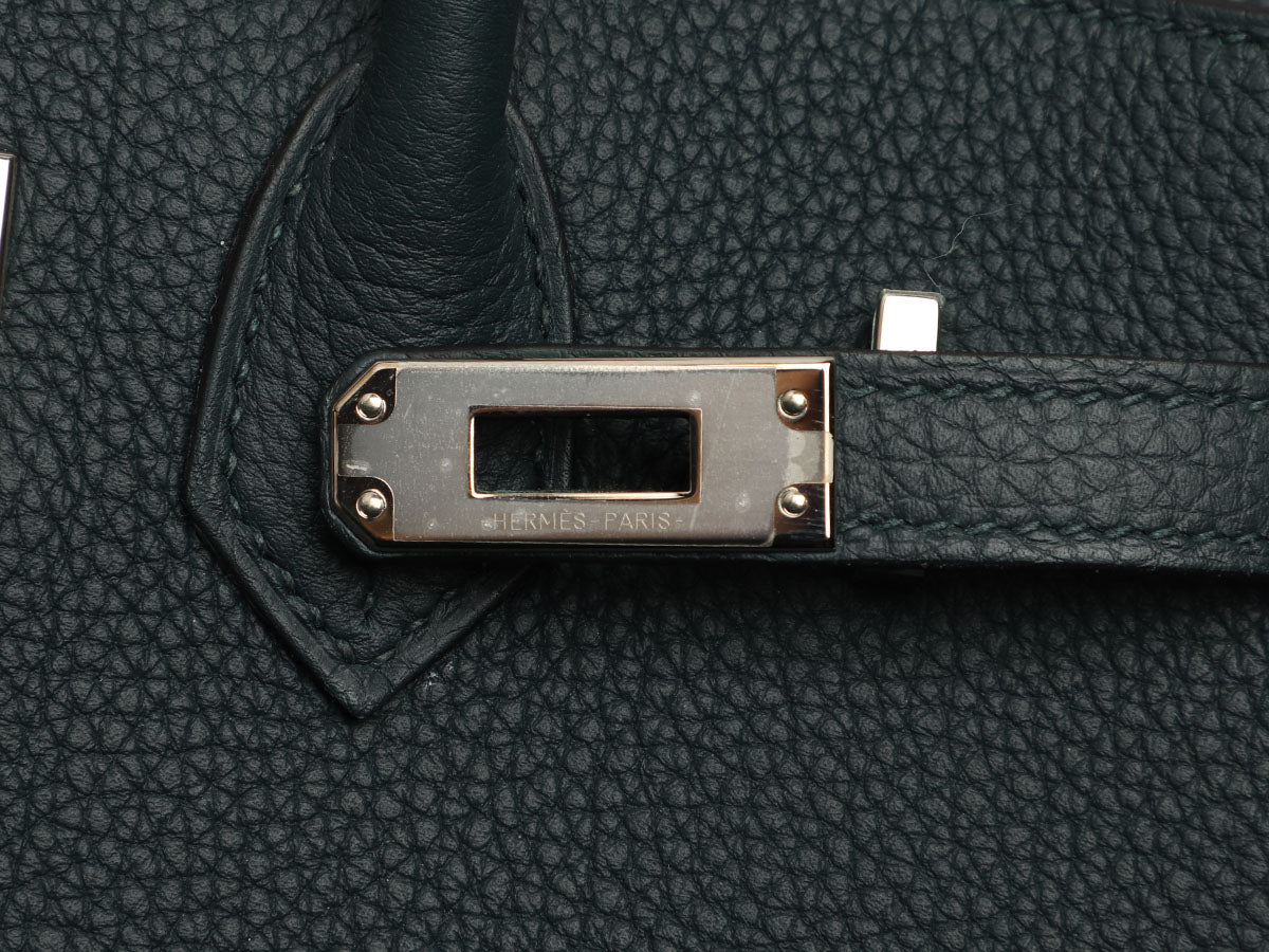 Hermès Vert Cypres Togo Birkin 25 - Image 9