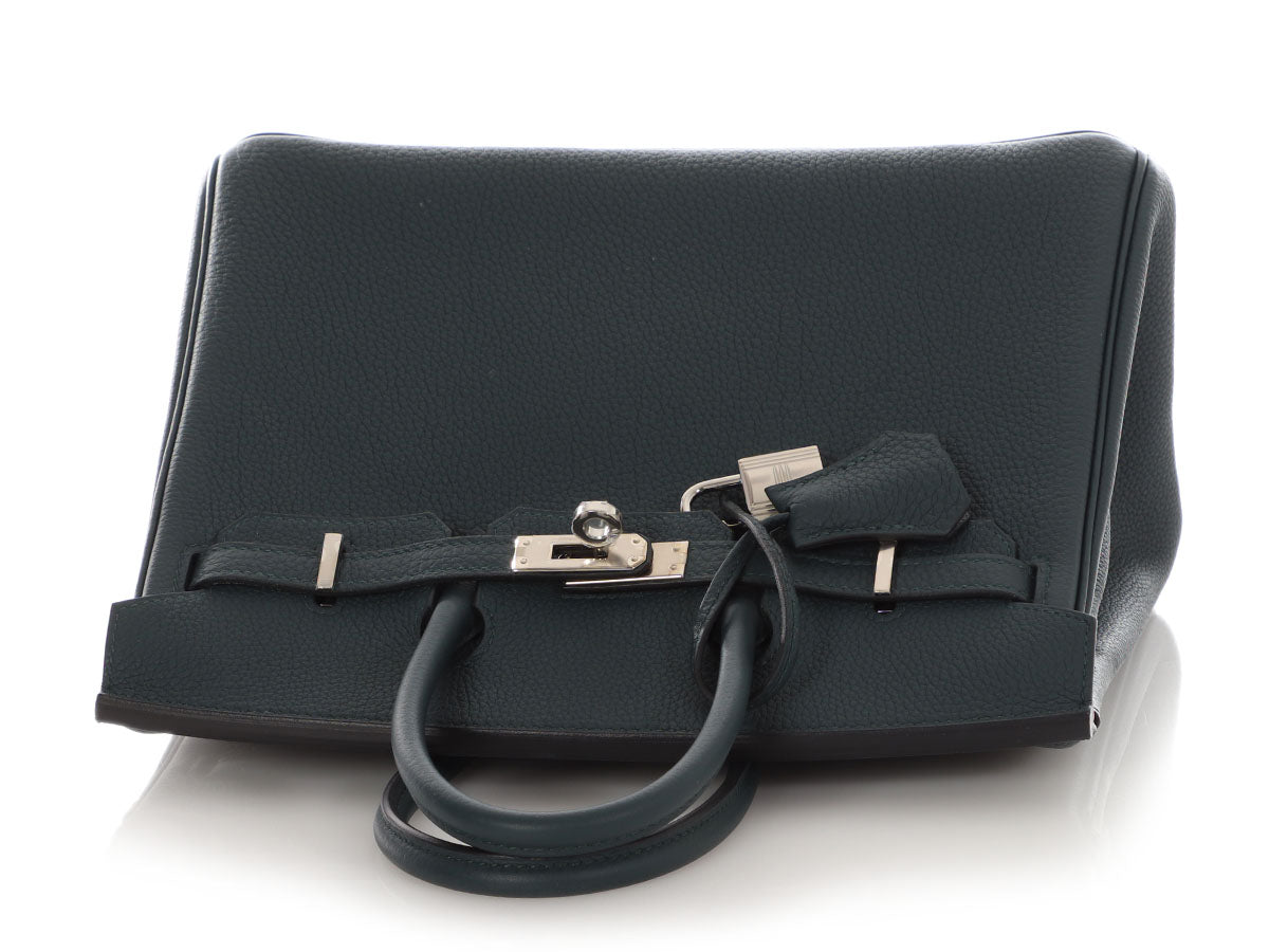 Hermès Vert Cypres Togo Birkin 25 - Image 7