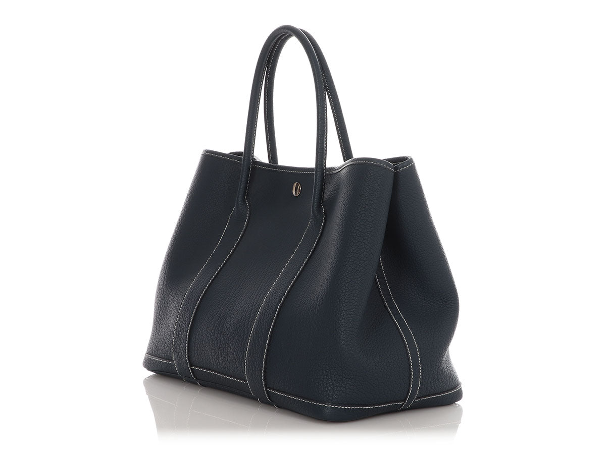 Hermès Bleu de Prusse Negonda Garden Party 36 Tissage Twill Quadrige - Image 3