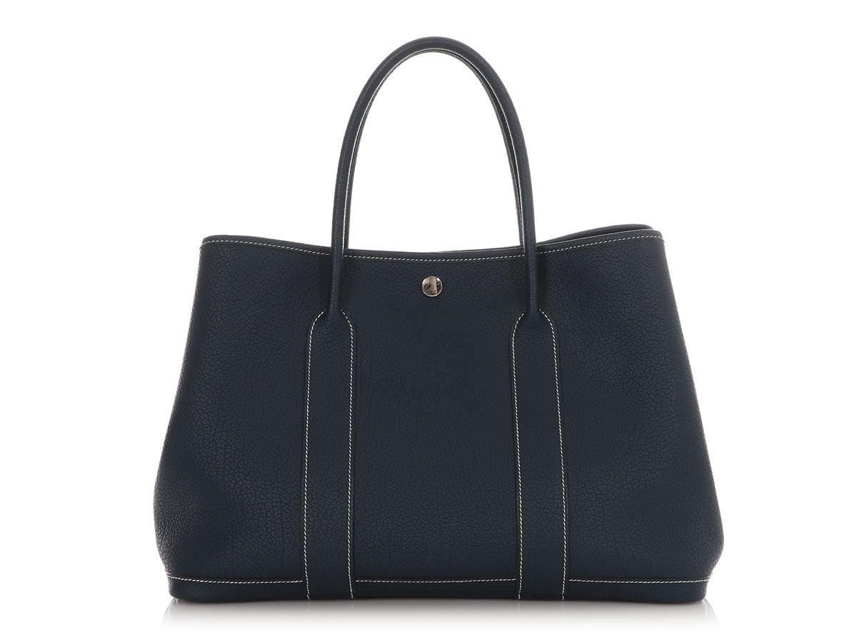 Hermès Bleu de Prusse Negonda Garden Party 36 Tissage Twill Quadrige - Image 4