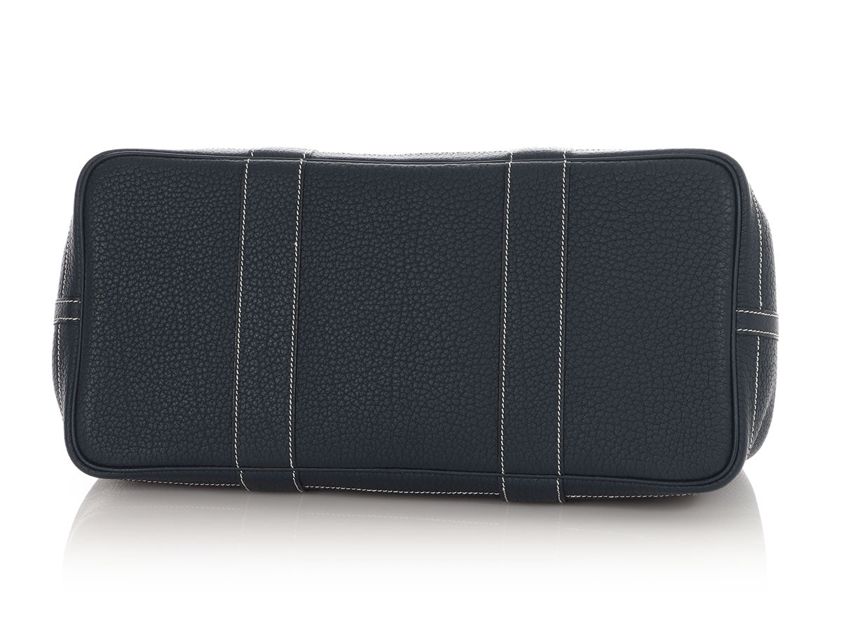 Hermès Bleu de Prusse Negonda Garden Party 36 Tissage Twill Quadrige - Image 7