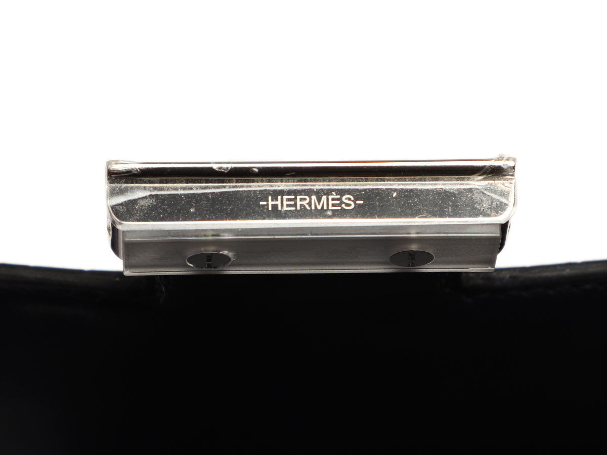 Hermès Bleu Marine Shiny Alligator Constance 18 - Image 10