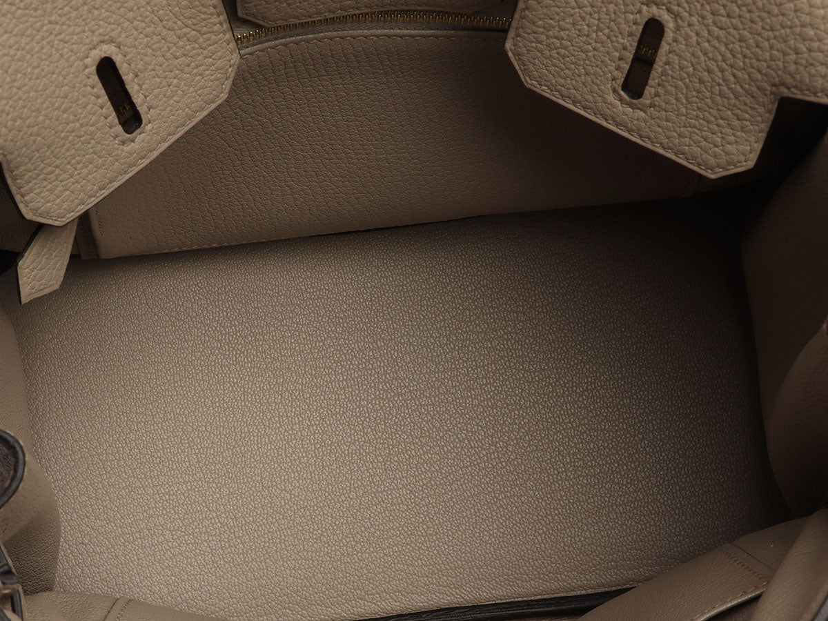Hermès Gris Tourterelle Togo Birkin 25 - Image 11