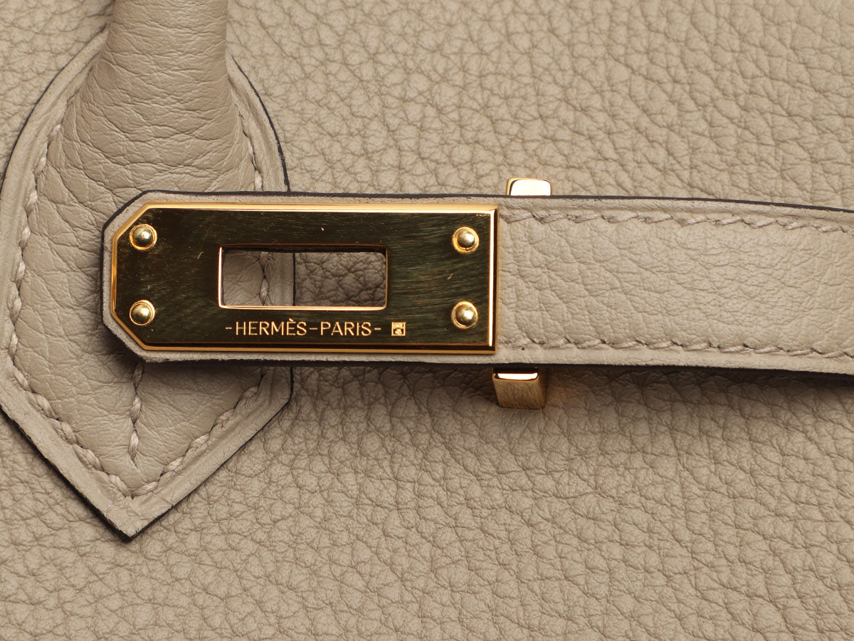Hermès Gris Tourterelle Togo Birkin 25 - Image 10