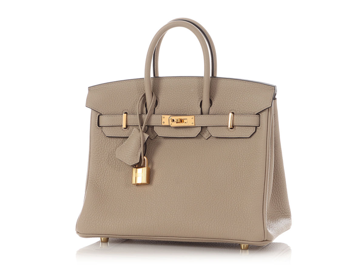 Hermès Gris Tourterelle Togo Birkin 25 - Image 3