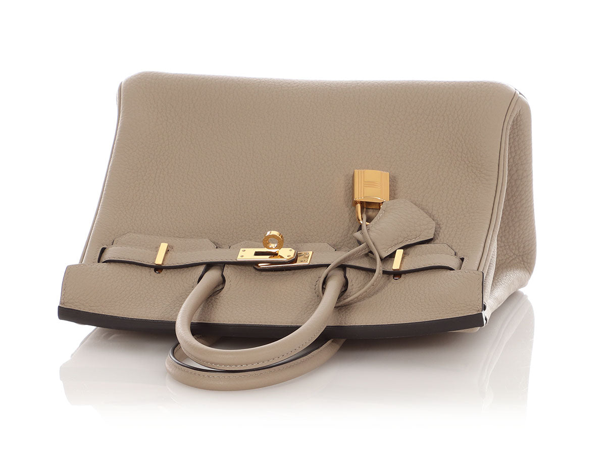 Hermès Gris Tourterelle Togo Birkin 25 - Image 8