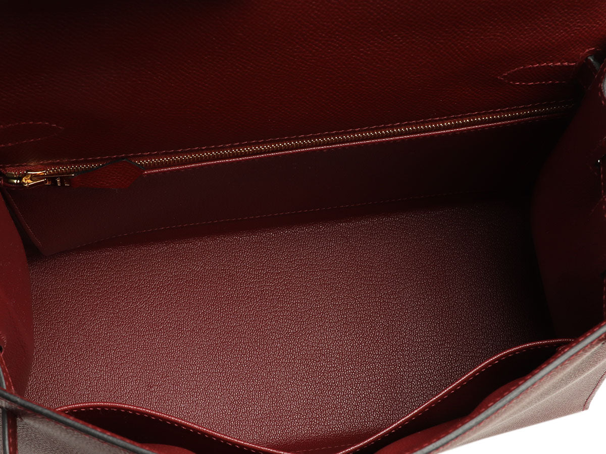 Hermès Rouge H Epsom Kelly 28 - Image 9