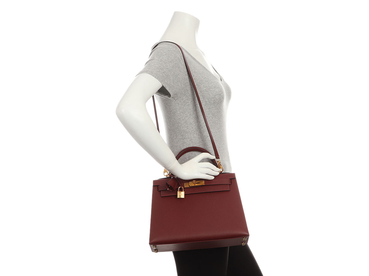 Hermès Rouge H Epsom Kelly 28 - Image 12