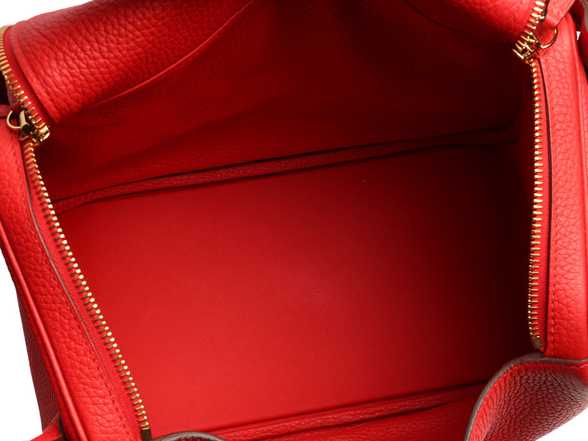 Hermès Rouge de Coeur Clémence Lindy 30 - Image 10