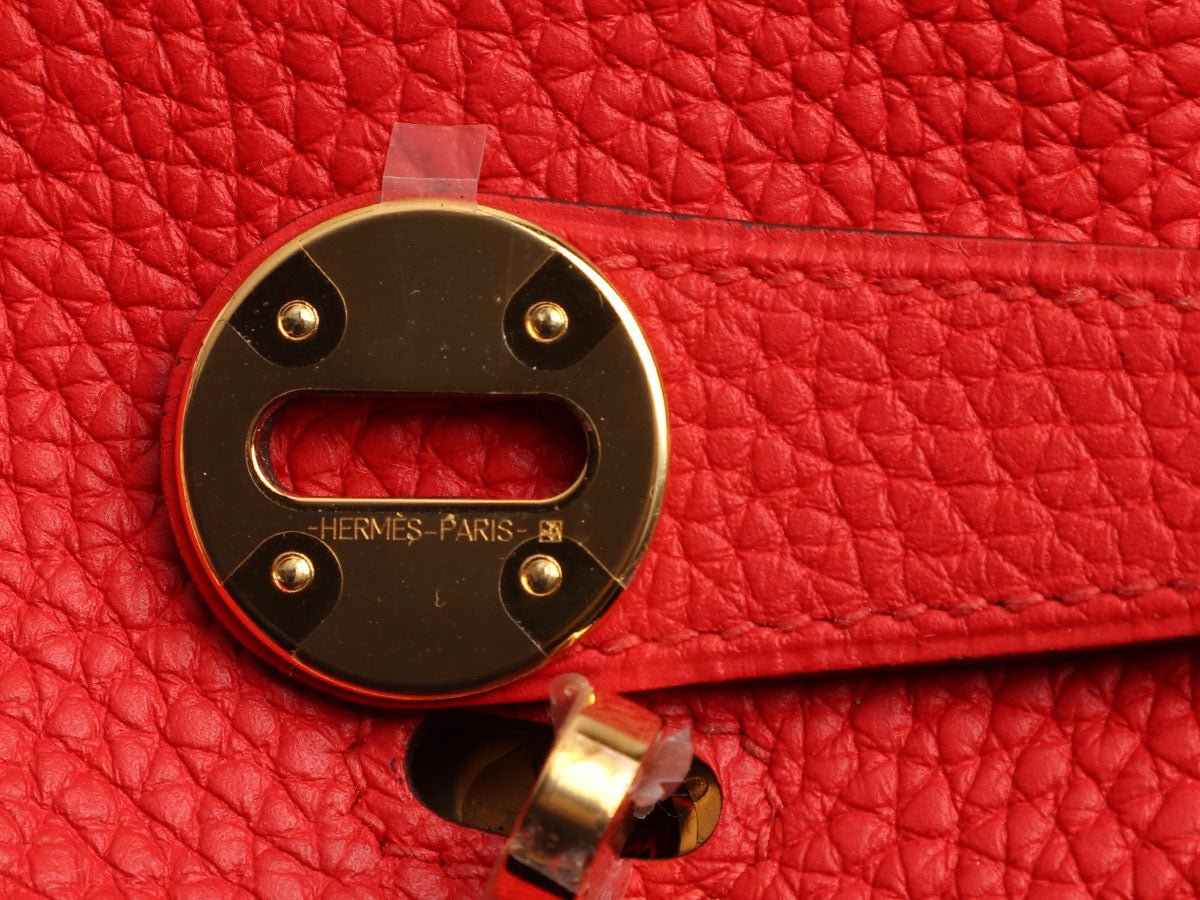 Hermès Rouge de Coeur Clémence Lindy 30 - Image 9