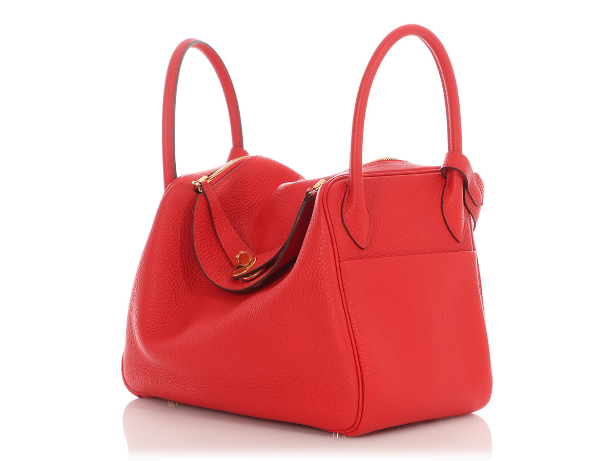 Hermès Rouge de Coeur Clémence Lindy 30 - Image 3