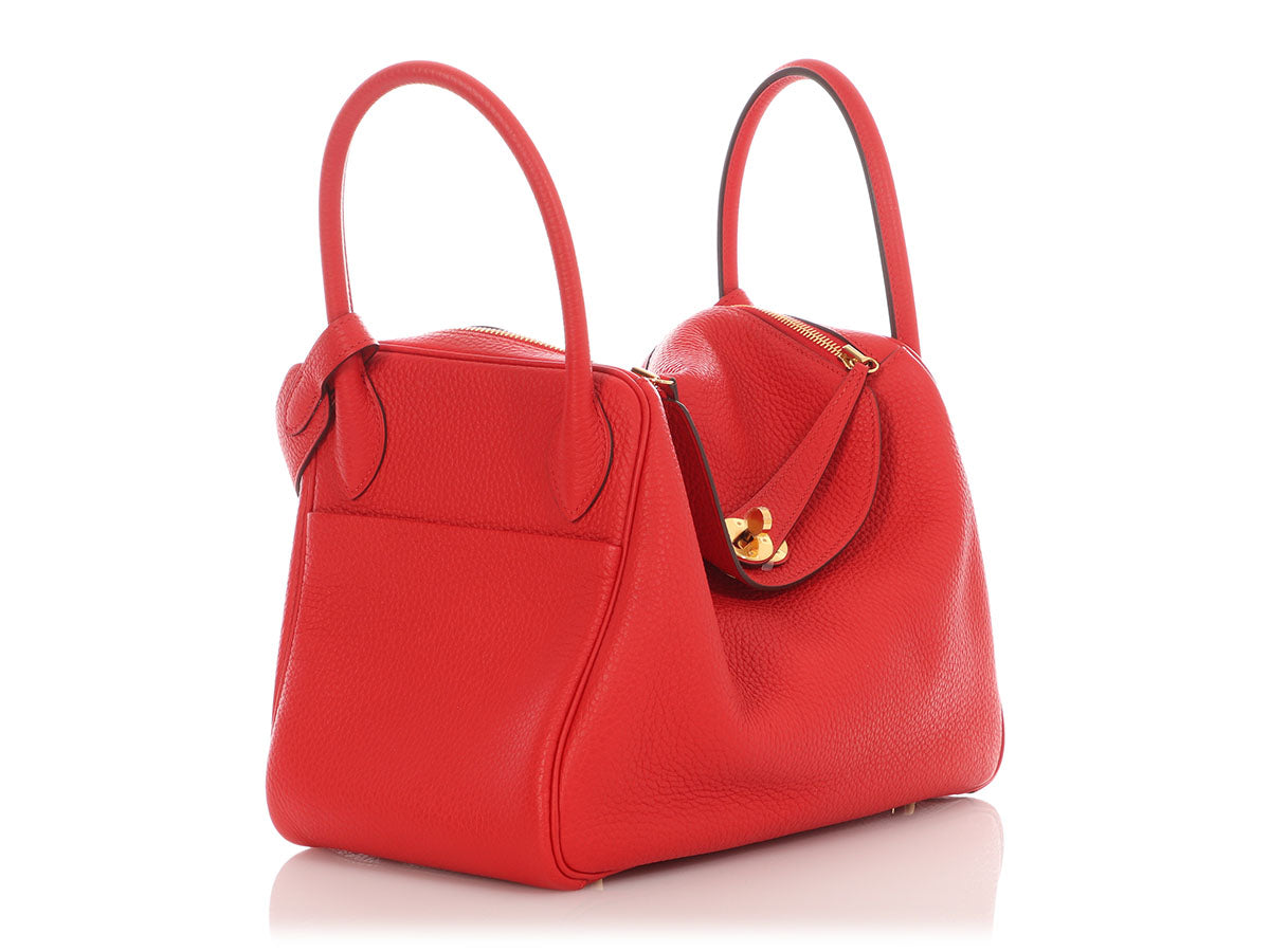 Hermès Rouge de Coeur Clémence Lindy 30 - Image 5
